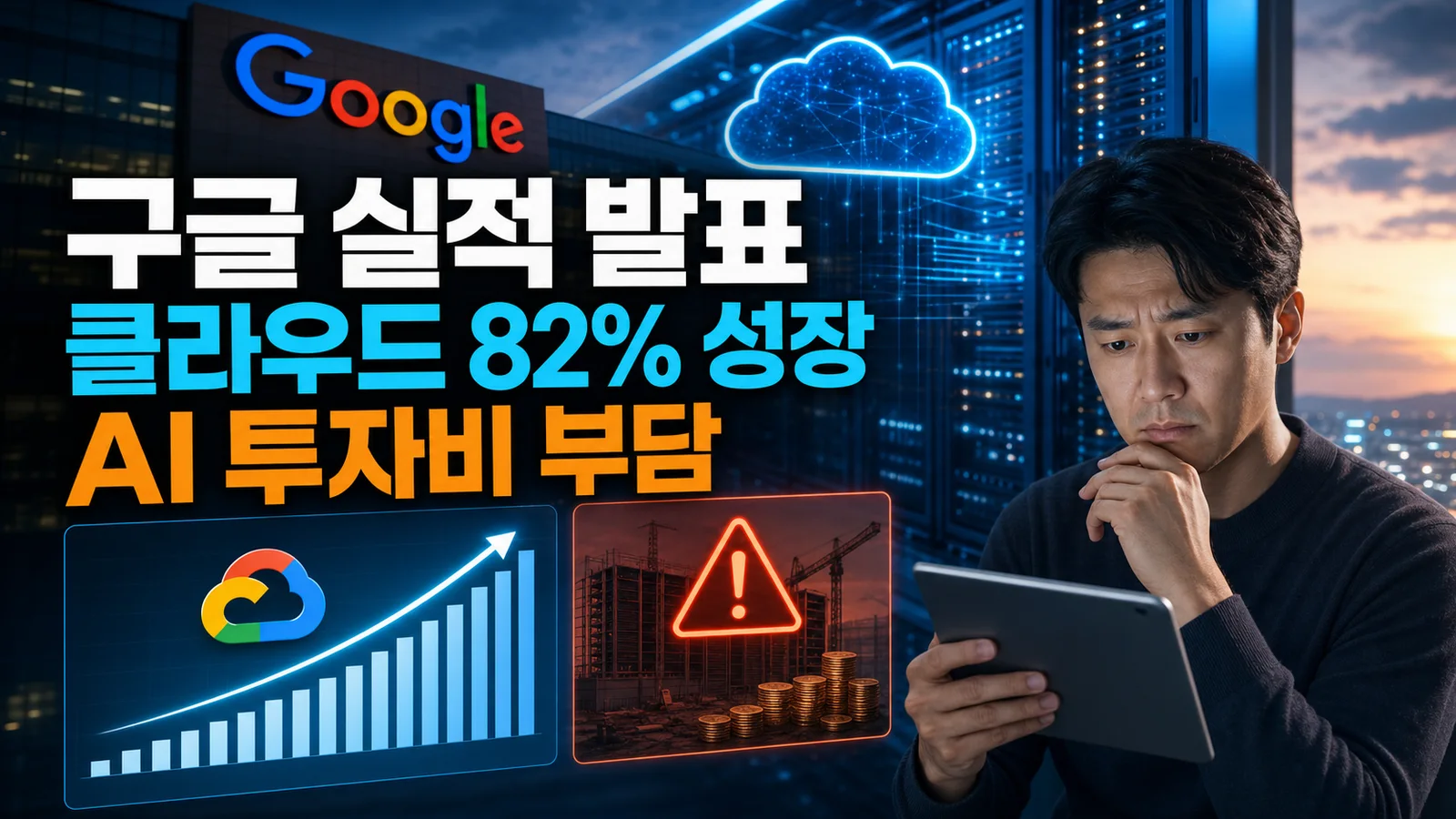 구글 실적 발표 핵심, 클라우드 82% 성장에도 주가가 흔들린 이유
