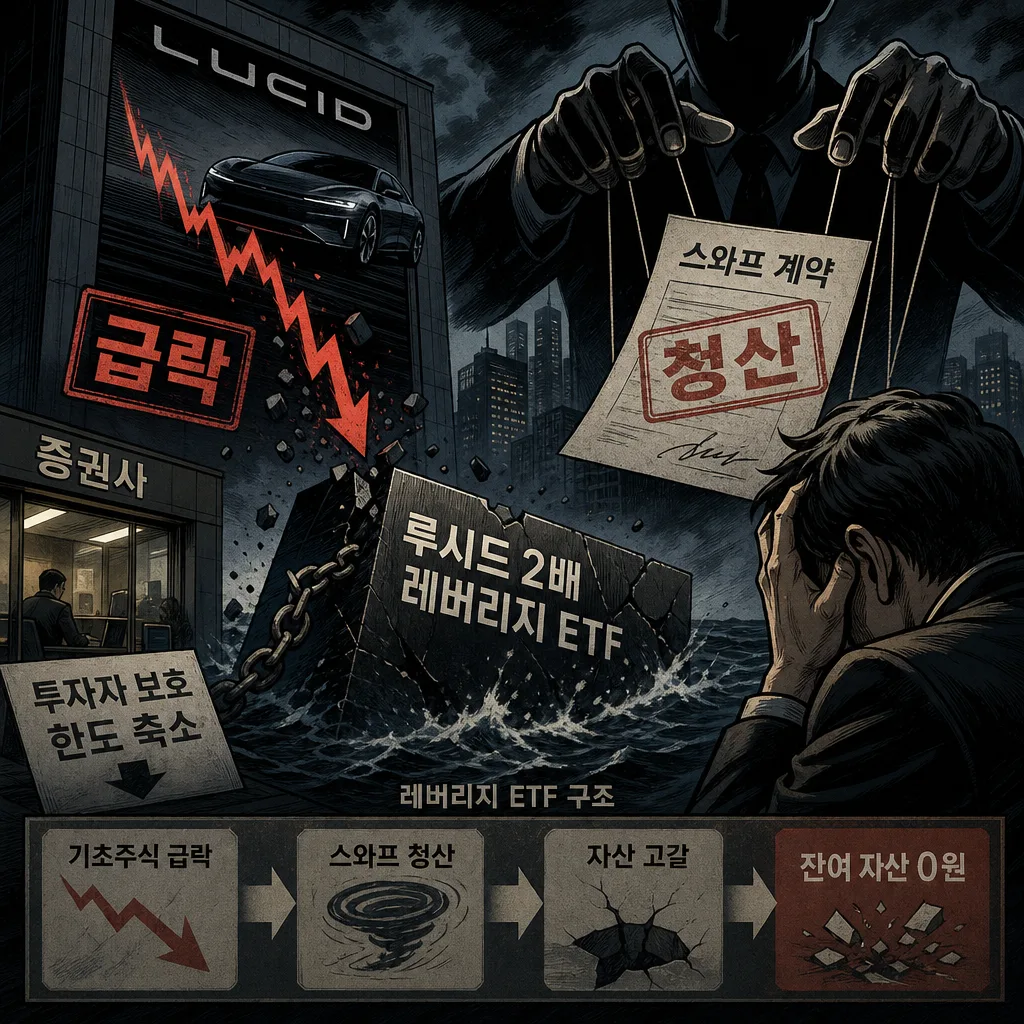 “잔여 자산 0원”...루시드 2배 레버리지 ETF 상장폐지, 투자자가 봐야 할 위험