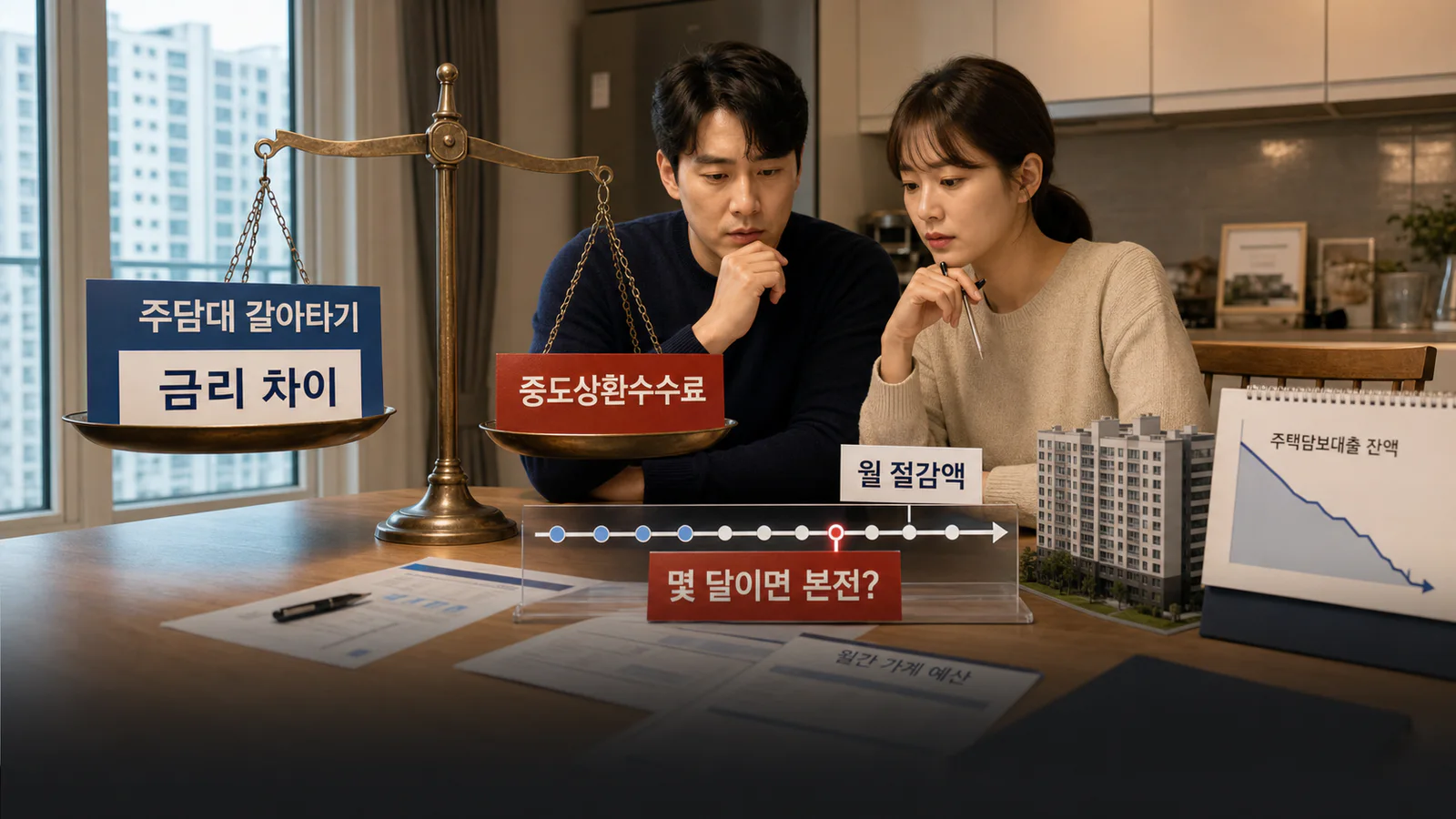 주담대 갈아타기, 금리 차이보다 먼저 손익분기점 계산하는 방법