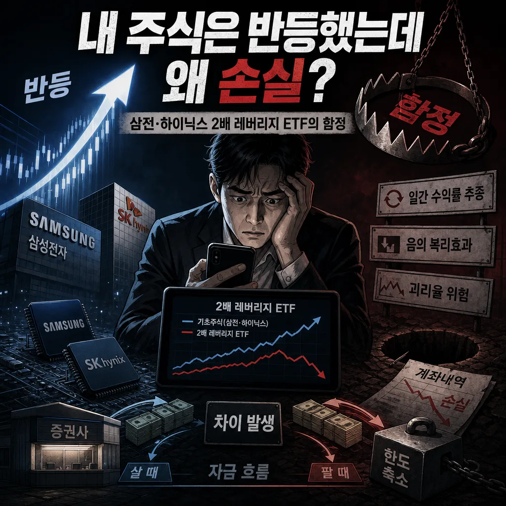 “내 주식은 반등했는데 왜 손실?”...삼전·하이닉스 2배 레버리지 ETF의 함정